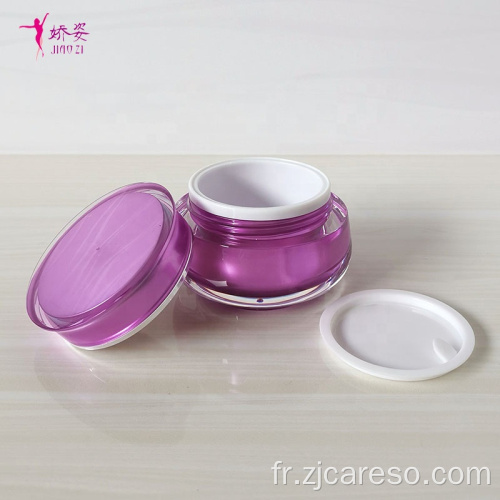 Pot de crème cosmétique avec couvercle en acrylique Pot de crème pour le visage